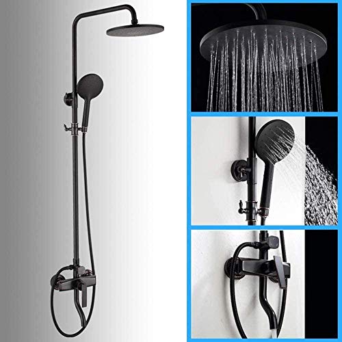 Maison rétro ensemble de douche 3 modes avec pommeau de douche 20 cm