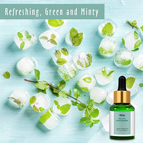 Image of Pacific Peppermint Fragrance Oil, MitFlor 30ml Single Scented Oil, Large Size Premium Fragrance Oil for Soap & Candle Making, Essential Oils for Diffusers for Home