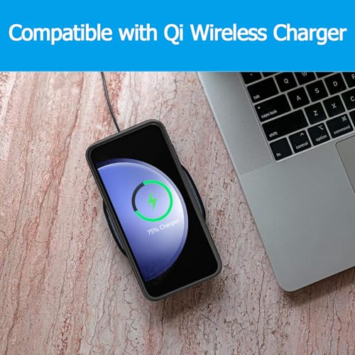 Image of Battery Case for Galaxy S23 FE, Upgraded 12000mAh Portable Protective Wireless Charging Case Compatible with Galaxy S23 FE 5G (6.4 inch) Rechargeable Extended Battery Pack Charger Case (Black)
