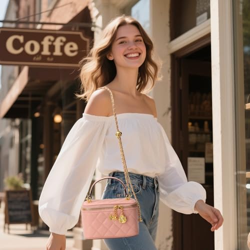 Bolso pequeño acolchado tipo caja para mujer miniatura 2