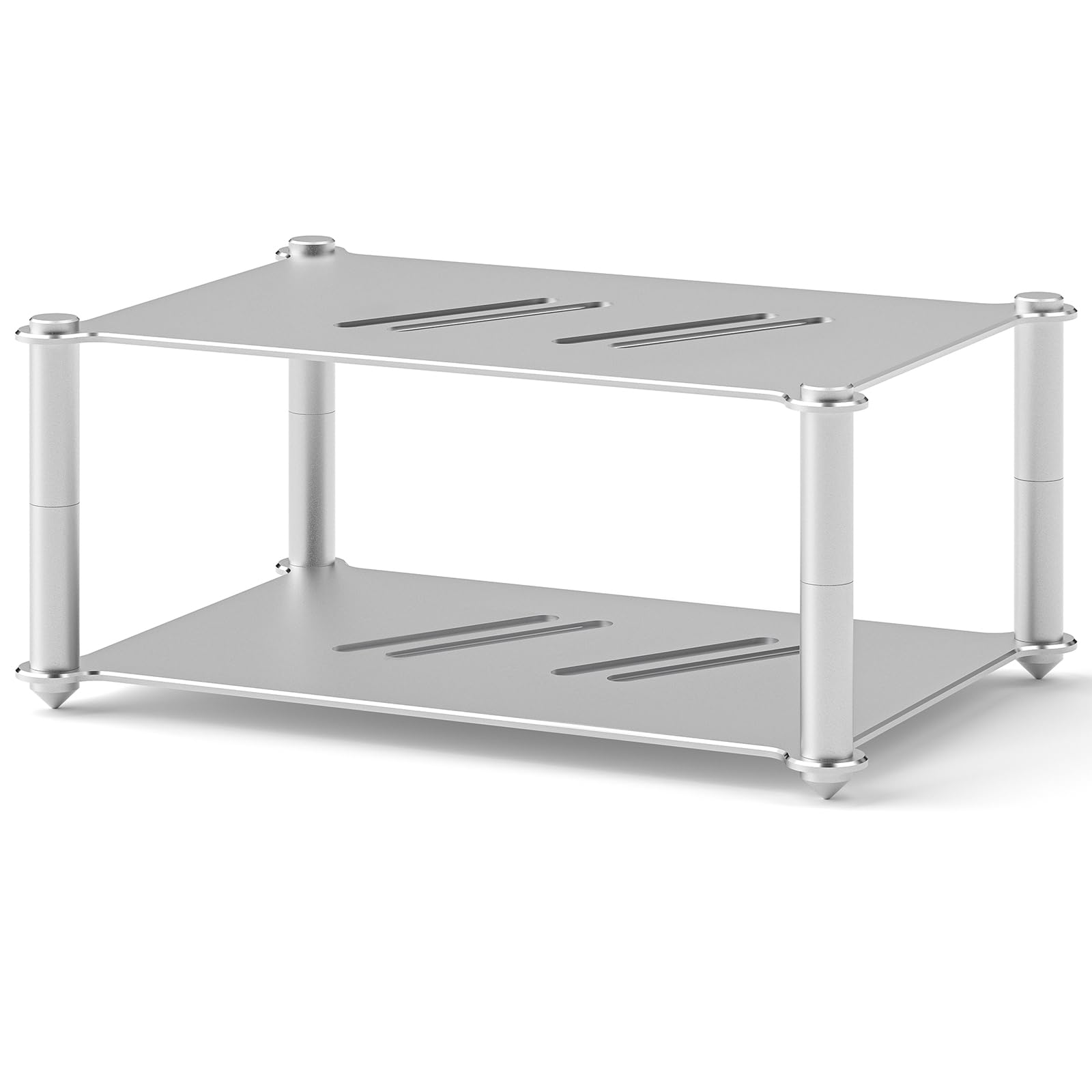 Douk Audio Multistadio Amplificatore Rack: stabile supporto audio per home theater, componenti HiFi e AV, supporto audio Rega, supporto ventilato per apparecchiature da studio e audio (alluminio)