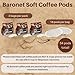 Baronet Coffee Pods [Cappuchino -54 Pods] Single Cup Use for Senseo Machine - 3 Bags of 18 Single Serve 8 Gram, Regular Strength, Medium Roast [Cappuchino]