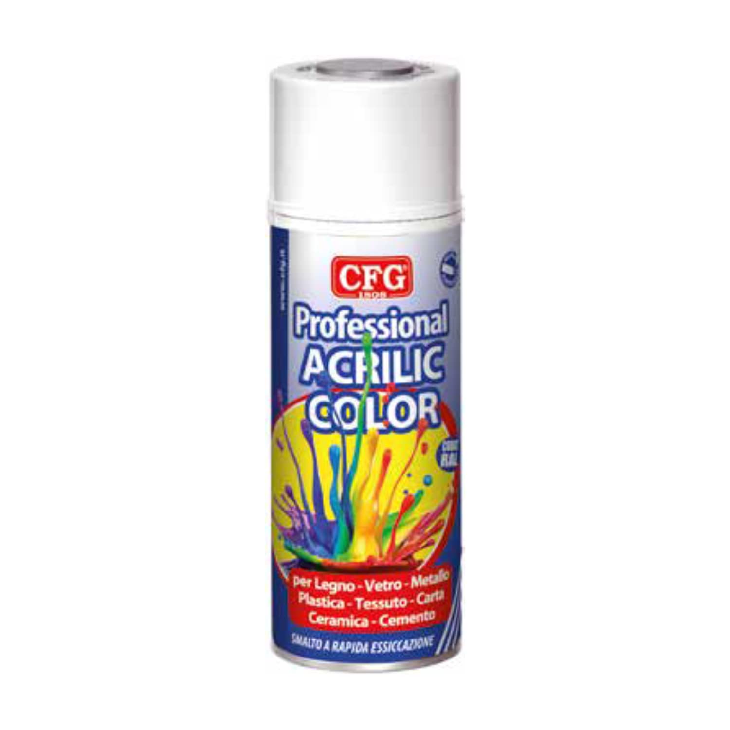 Bomboletta spray acrilico professionale BIANCO LUCIDO