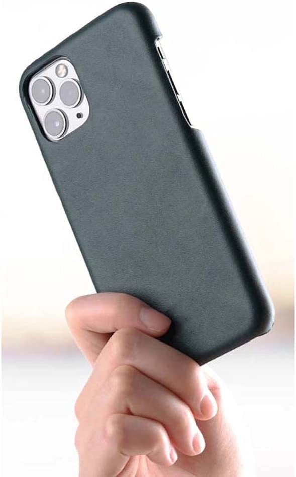 Housse iPhone 11 Pro en cuir véritable doublé avec protection antichoc