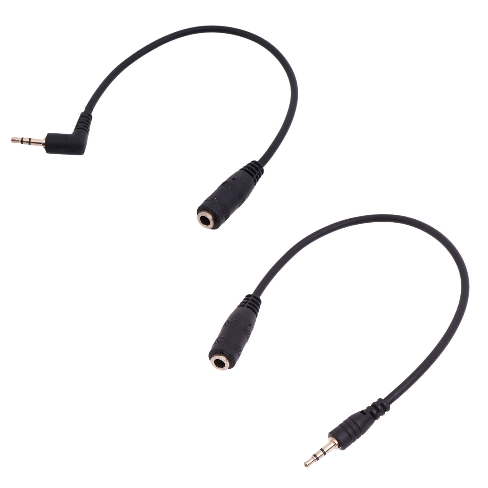 Câble audio stéréo 2,5 mm mâle vers femelle 3,5 mm plaqué or, câble d'extension auxiliaire
