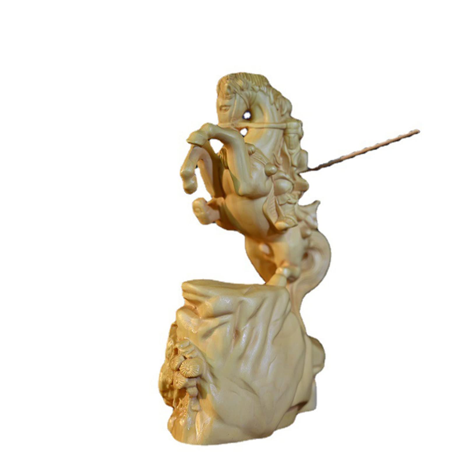 Amazon.co.jp: 三国志 関羽 置物 木像 木製フィギュア 高級天然木彫り