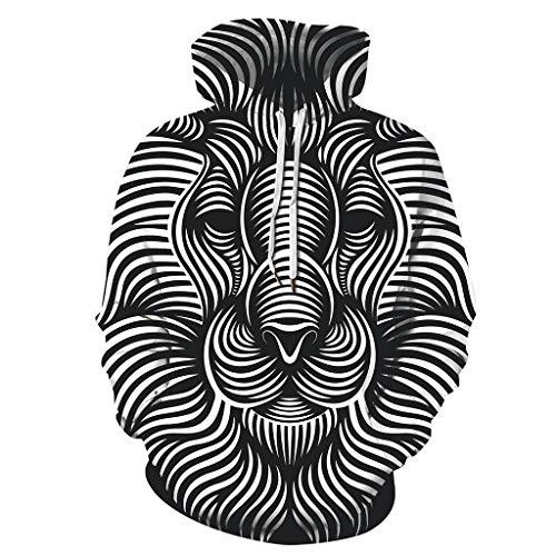 Hooded Sweatshirt for Couple, BXzhiri Halloweeen Sweatshirt Women Men Blood 3D Printing Long Sleeve Hoodie Sweatshirt