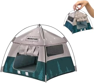 1:12 Scale Miniature Camping Tent,Camping Small Tent Model,Handmade Realistic Accessory with Roll-Up Door,Movable Dolls Decorative Miniature Scene Accessories, Photography Props Toy Gift