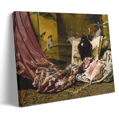 Nature Morte Japonaise Vedder Toile Prête À Poser Cadre 12x18