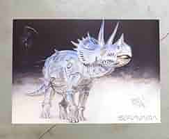 その他 Hajime Sorayama 2G POSTER Hajime Sorayama x 2G Dinosaur 1 Poster Metilic Silver - SS21