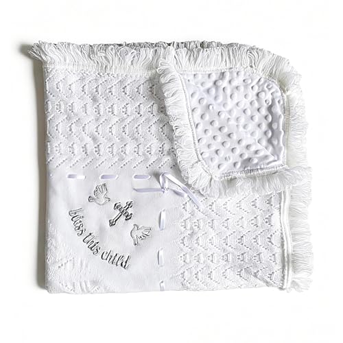 Baptism Christian Baby Blanket and Towel Gift