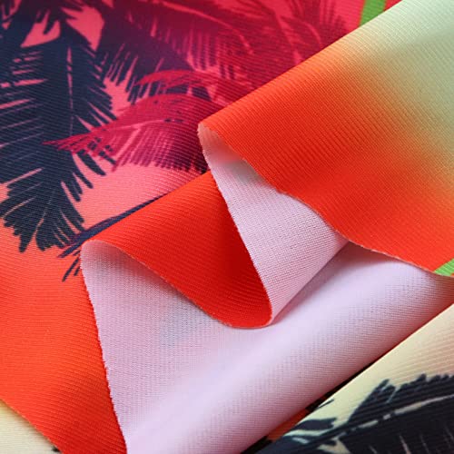 Tankini imprimé rouge pour grand buste et bikini fendu réglable