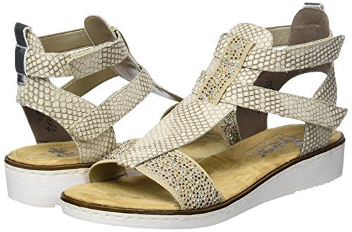 Rieker 63661, Sandali con Cinturino alla Caviglia