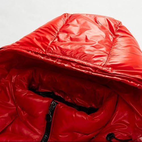 Doudoune à capuche métallique homme manteau chaud - 7