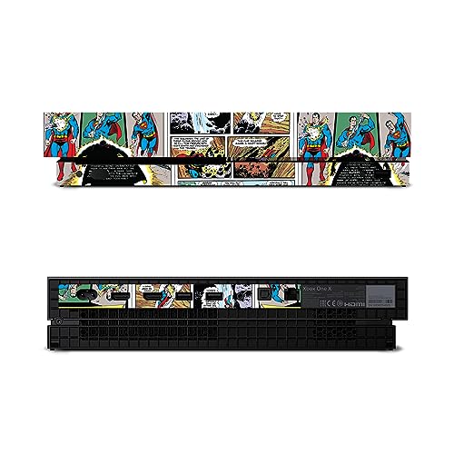 Skin Superman Xbox One X résistant pour protéger la console des rayures et traces