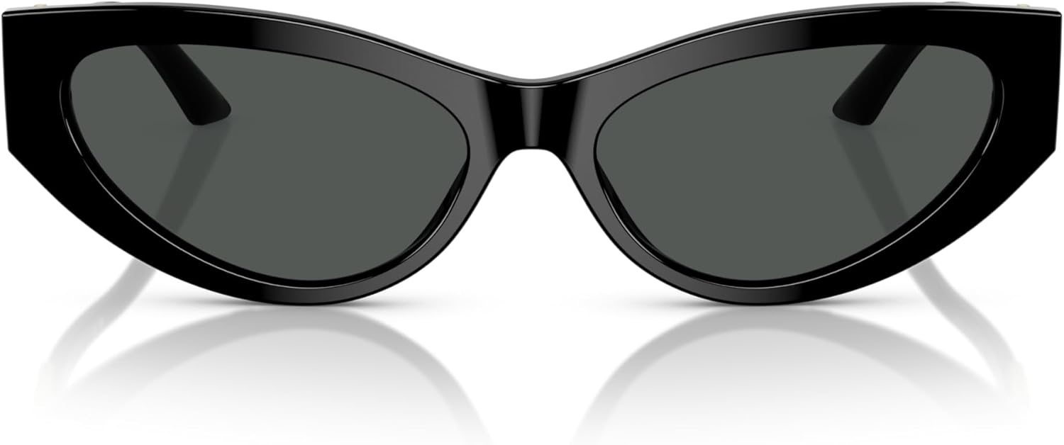 Versace Woman Sunglasses Black Frame, Dark Grey Lenses, 56MM