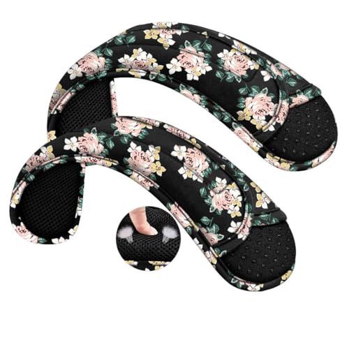 Image of ZINZ 2-Pack Universal Shoulder Pad with Ultra Thick Cushion for Bag Luggage Bag Crossbody, Plus Long & Anti-Slip & Breathable,Dark Rose