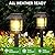 Benany Solar Pathway Lights Outdoor, 12 Pack Upgraded LED Waterproof Solar Outdoor Lights, Outside Driveway Garden Landscape Walkway Path Yard Lawn Decor