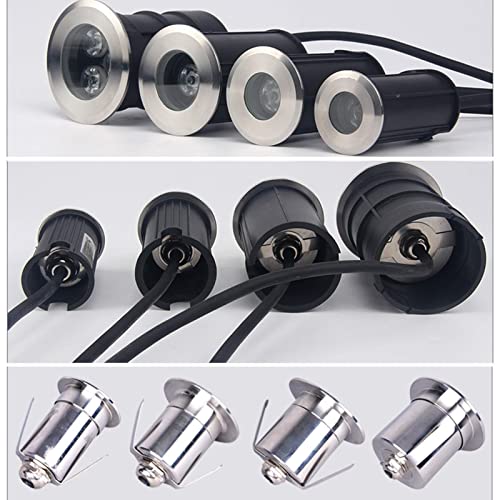 Guoddm Led Spotlight - Led Swimming Pool Underwater Light, 1W/3W Ip68 Waterproof Led Stair Spotlight Outdoor Recessed Led Spotlight 12V&24V Safety Voltage For Stairs, Driveways, Swimming Pools #TOP4