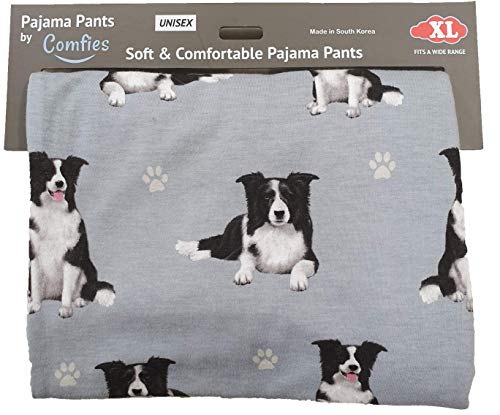 Border Collie Unisex Lightweight Cotton Blend Pajama Bottoms – Super Soft and Comfortable – Perfect for Border Collie Gifts4