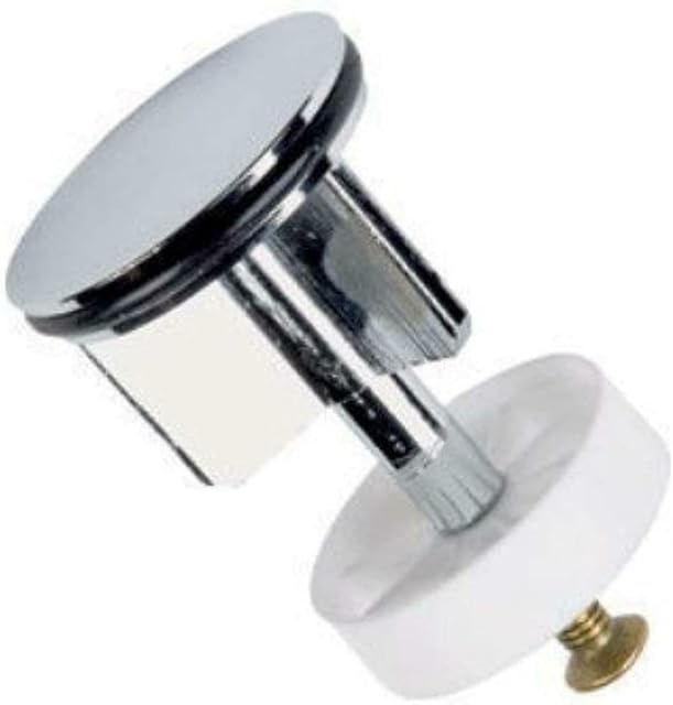 E2trade 40mm Bathroom Basin Sink Waste Pop Up Plug Replacement Heavy Duty Brass, Chrome
