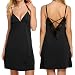 Ekouaer Womens Outfits Lace Babydoll Nightwear Lingerie (Black, Small)