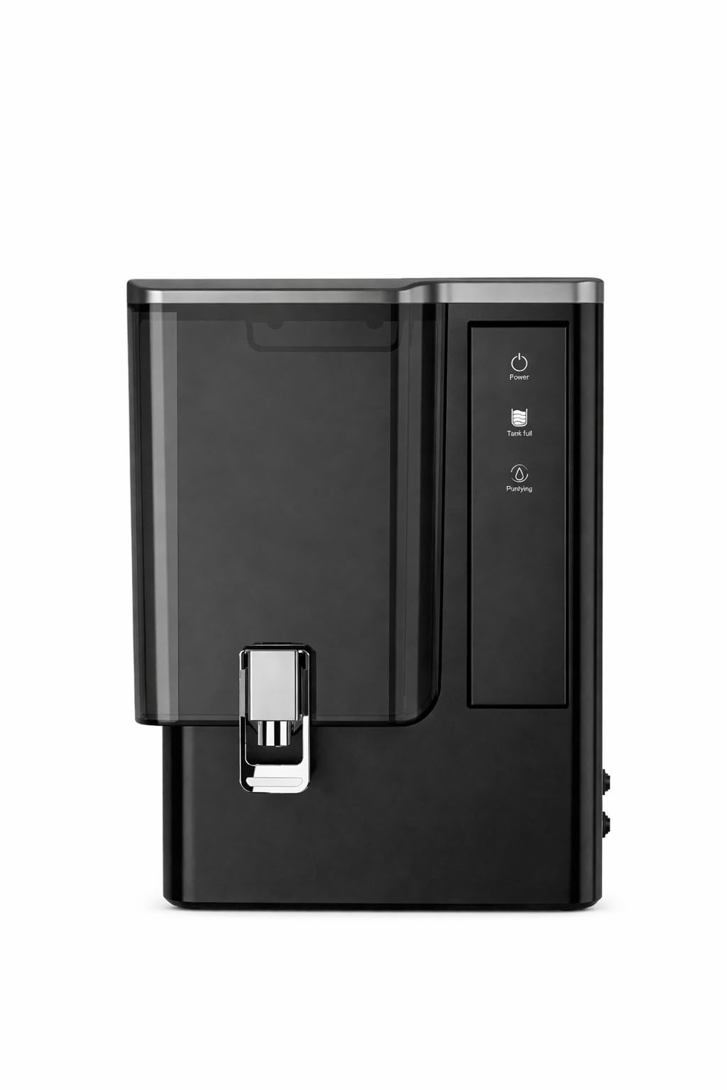 TechRig LX One RO Water Purifier | Copper + UV + UF + Alkaline | Titanium Series | 10L Storage | 12 to 15 LPH Purification | 7 Stage Purification Technology (Metallic Black)