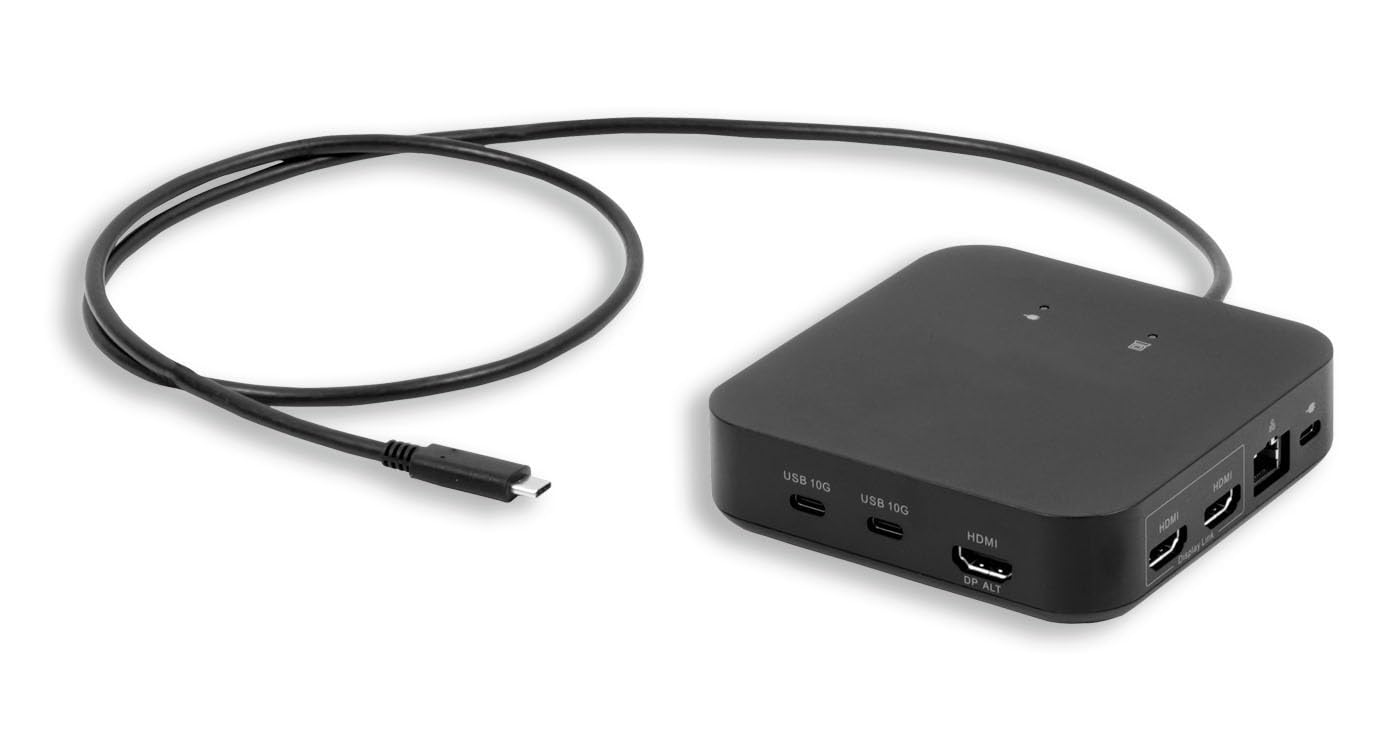 Triple HDMI 4K estación USB-C LMP multifunción DisplayLink dock compatible MacBook Pro y Air 8