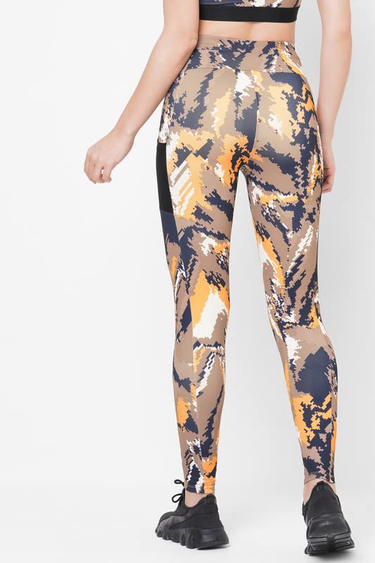 Image of JUST-Dry 7 /8 HIGH Waist CAMO Print GO Train Workout Tights