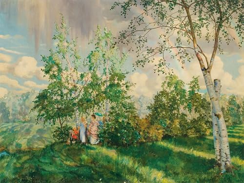 Tableaux l'arc-en-ciel de Konstantin Somov Impression Poster Graffiti pour Salon Moderne