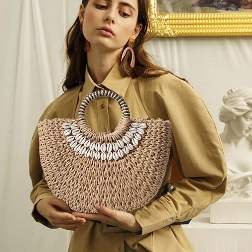 Bolsos de paja para mujer espaciosos para llevar todo a la playa con estilo 3