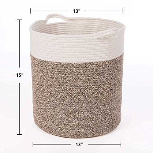 Indressme Linen Basket (Set Of 2)- Xxxl Large Cotton Rope Basket And Tall Laundry Basket #TOP1
