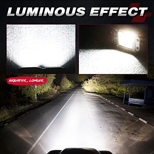 Offroadtown Flush Mount Led Pods, 2Pcs 5'' 78W Driving Lights Led Work Light Flush Led Light Bar Super Bright Fog Lights Off Road Lights For Truck Utv Atv Suv Boat 4X4 Car #TOP5