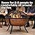 Sunnydaze 32-Inch Copper Fire Pit for Outside - Wood-Burning Fire Pit Bowl with Spark Screen, Wood Grate, and Poker