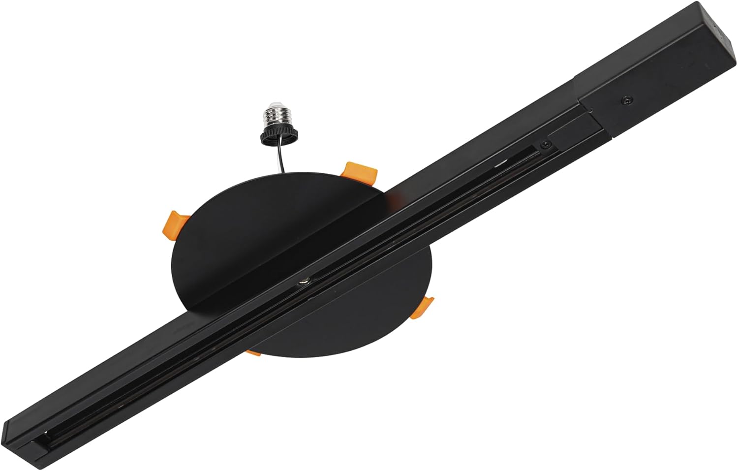 Kiven H Track Lighting Rails Kit 19.7ft for 4/5/6 inch Hole, 3-Wire-1 120V H Style Track System with End Caps, Convert Recessed Light to Track System for LED Track Light Heads Picture Light PJ0977