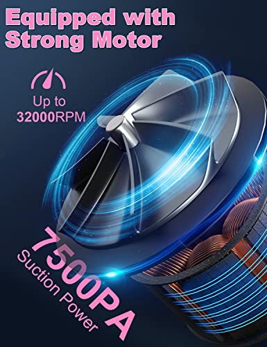 Vioview Pink Car Vacuum Cleaner - Handheld Car Vacuum With Attachments, 15 Ft Cord & Bag - High Power Portable Vacuum Cleaner For Car Interior Deep Cleaning #TOP2