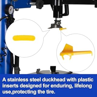 WEIZE 110V 2.0 HP Tire Changer and Wheel Balancer Combo,10''-24'' Rim Air Bead Blaster Tire Changer Machine with Dual Assist Arms, for Tire Changing, Tire Mounting and Balancing