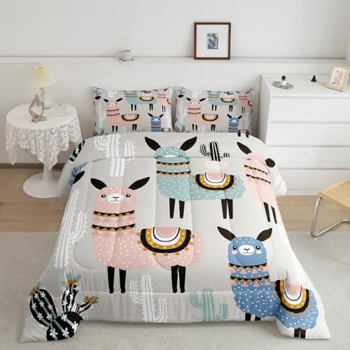 Erosebridal Alpaca Kids Bedding Cute Cartoon Animal Alpaca