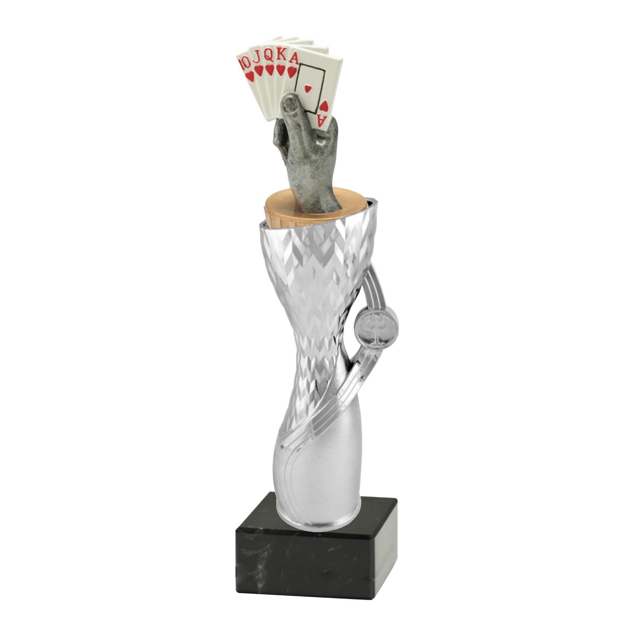 Generico Trofeo Carte Poker, Bridge, Blackjack, Burraco Personalizzato
