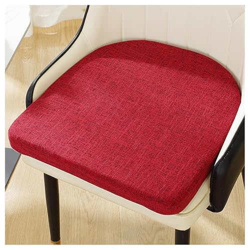 Cojines para silla de comedor en forma de U, antideslizantes, lavables, de algodón y lino, con lazos para máxima comodidad y estilo, perfectos para decoración del hogar y comedor e interiores modernos