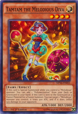 YU-GI-OH! - Tamtam The Melodious Diva (MP16-EN055) - Mega Pack 2016-1st Edition