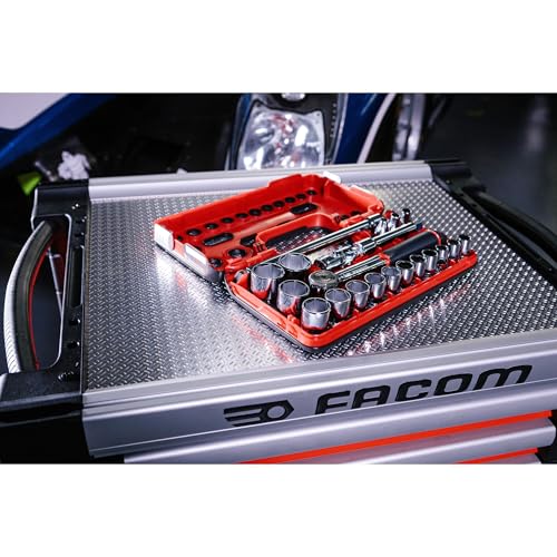 Facom FAC30972 - Set Di 21 Cricchetti Impermeabili E Bussole 1/2 Esagonali Metriche 161DBOX1PB - 5