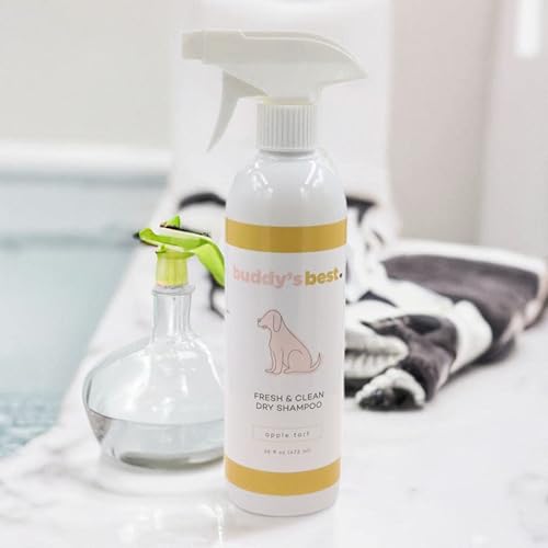Miniatura 9 de Buddy's Best Fresh & Clean - Champú seco para perros, botella de 16 onzas líquidas sin agua, champú para perros y cachorros (tarta de manzana)