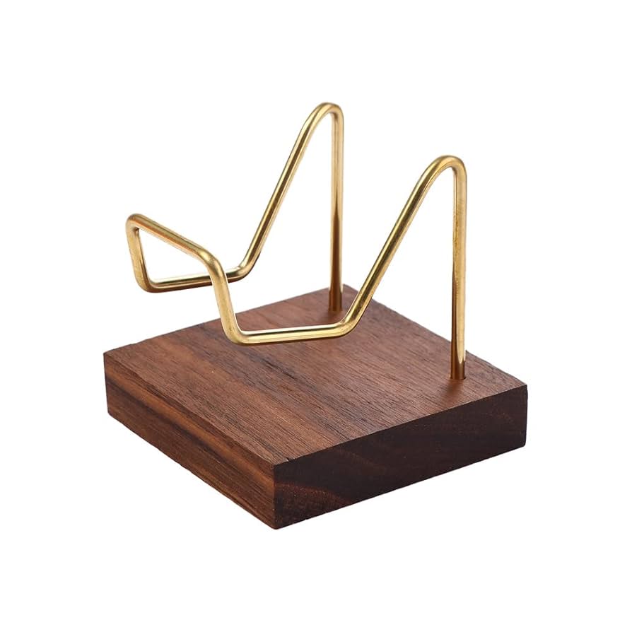 Amazon.com: Wooden Display Stand with Metal Arm, Wood