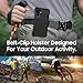 Jackpot Wireless Designed for Samsung Galaxy A26-5G Case with Built-in Screen Protector, Belt Clip Holster, Heavy Duty Shockproof Drop Protection Military Grade Cover with Kickstand (Black)