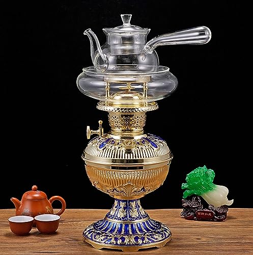 BBAUER afternoon tea set tea set for adultsPure Brass Boiling Tea Stove, Retro Chaoshan Kung Fu Tea Set(Color:7,Size:)