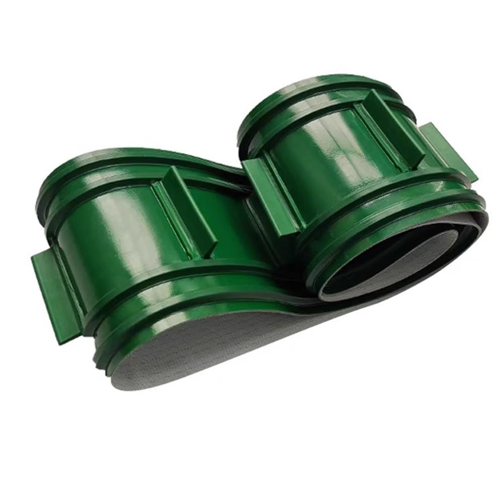 Nastro trasportatore industriale in PVC resistente all'usura di ricambio O-Type Drum Feed Belt Rotolo di gomma per trasporto bagagli aeroportuale 10x0.8m (394x31in)
