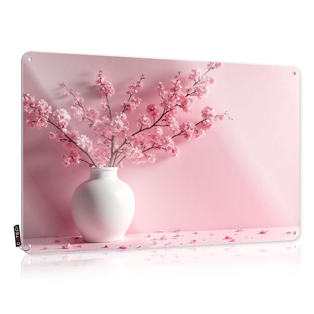 Tin Signs For Man Cave A Vase Of Pink Flowers On A Pink Background. Tin Sign Bar Accessories Man Cave Tin Sign Funny(30X40CM)