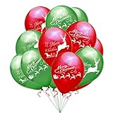 40pcs Xmas Party Garland Decoration Christmas Deer Balloon Santa Balloon Elk Decor Decorative Latex Balloons White Round Balloons Shining Latex Balloons Latex Suit Suite Printing