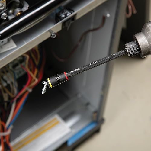 Miniatura 7 de Klein Tools 32933 Destornillador de impacto, juego de llaves de impacto 7 en 1, 6 tamaños de destornillador hexagonal, función de sujeción de broca